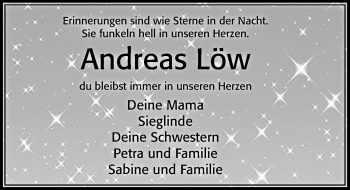 Traueranzeige von Andreas Löw von Cellesche Zeitung