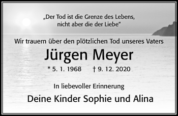 Traueranzeige von Jürgen Meyer von Cellesche Zeitung