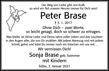 Traueranzeige von Peter Brase von Cellesche Zeitung