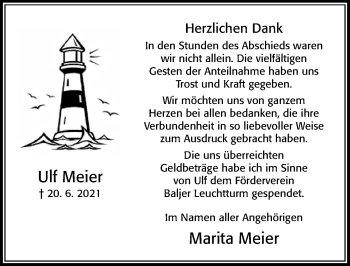 Traueranzeige von Ulf Meier von Cellesche Zeitung