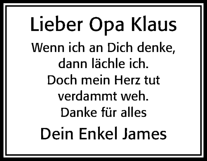  Traueranzeige für Klaus Völker vom 28.08.2021 aus Cellesche Zeitung