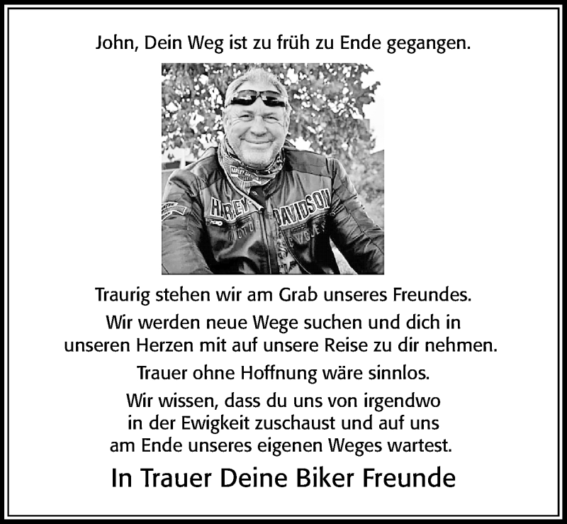  Traueranzeige für John Jaycocks vom 12.02.2022 aus Cellesche Zeitung