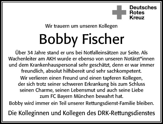Traueranzeige von Peter Fischer von Cellesche Zeitung