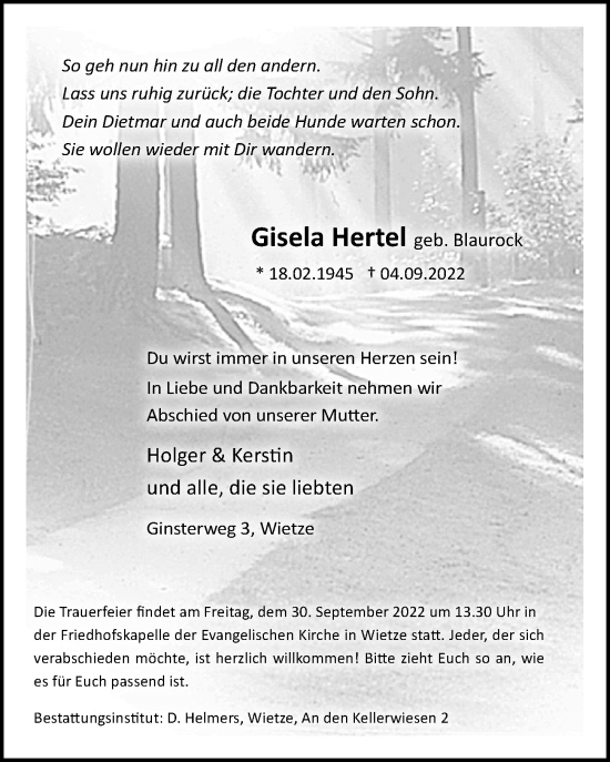 Traueranzeige von Holger Kerstin von Cellesche Zeitung