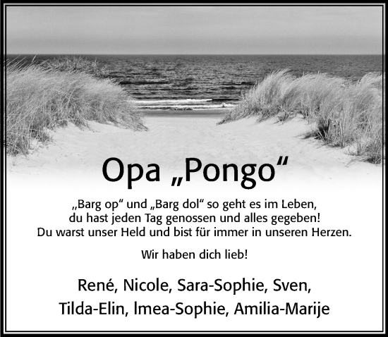 Traueranzeige von Opa  von Cellesche Zeitung
