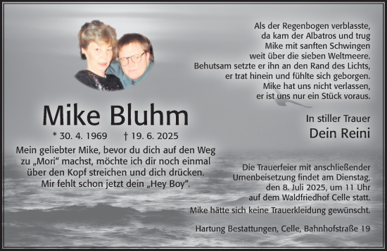 Traueranzeige von Mike Bluhm von Cellesche Zeitung